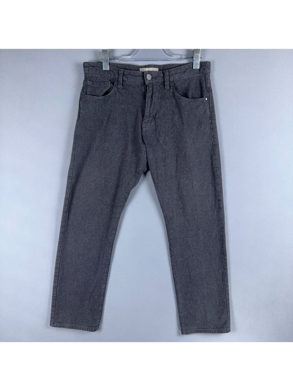 Calvin Klein Straight Leg Jeans Mens Size 34x30 Gray Medium Wash Mid Rise